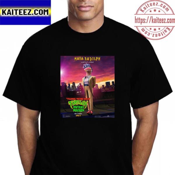 Maya Rudolph Is Cynthia Utrom In Teenage Mutant Ninja Turtles Mutant Mayhem Vintage T-Shirt