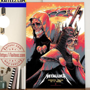Metallica Donington Park M72 World Tour Art Decor Poster Canvas