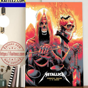 Metallica M72 World Tour No Repeat Weekend At Donington England June 10 2023 Art Decor Poster Canvas