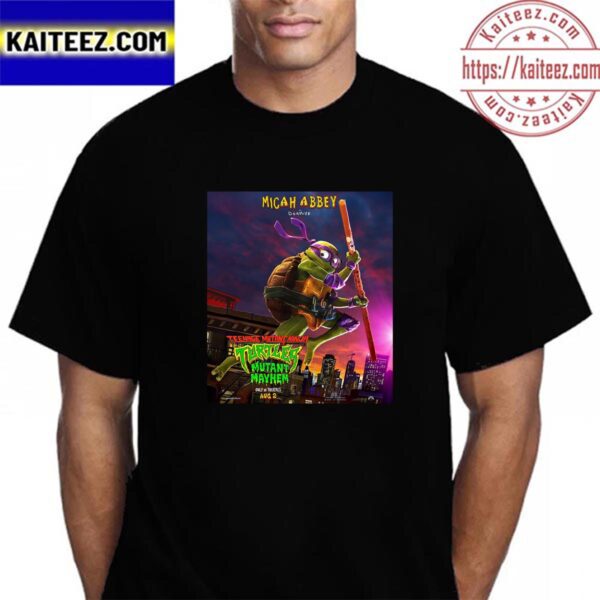 Micah Abbey Is Donnie In Teenage Mutant Ninja Turtles Mutant Mayhem Vintage T-Shirt