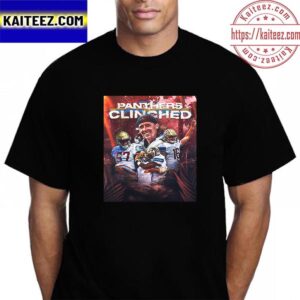 Michigan Panthers Clinched 2023 USFL Playoffs Vintage T-Shirt