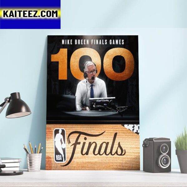 Mike Breen Will Call 100th NBA Finals Games Art Decor Poster Canvas