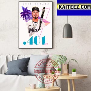 Minnesota Twins Luis Arraez 401 AVG In MLB Art Decor Poster Canvas