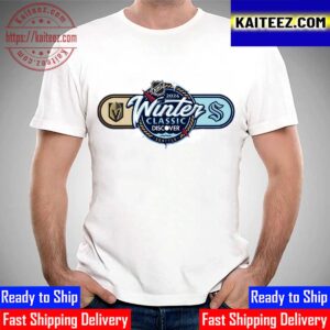 NHL Unveils 2024 Winter Classic Discover Logo In Seattle For Seattle Kraken Vs Vegas Golden Knights Vintage T-Shirt