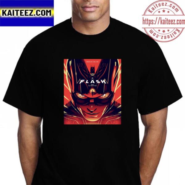 New Tribute Poster For The Flash Worlds Collide Art By Fan Vintage T-Shirt