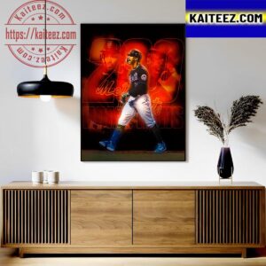 New York Mets Francisco Lindor 200 Home Runs Career In MLB Art Decor Poster Canvas