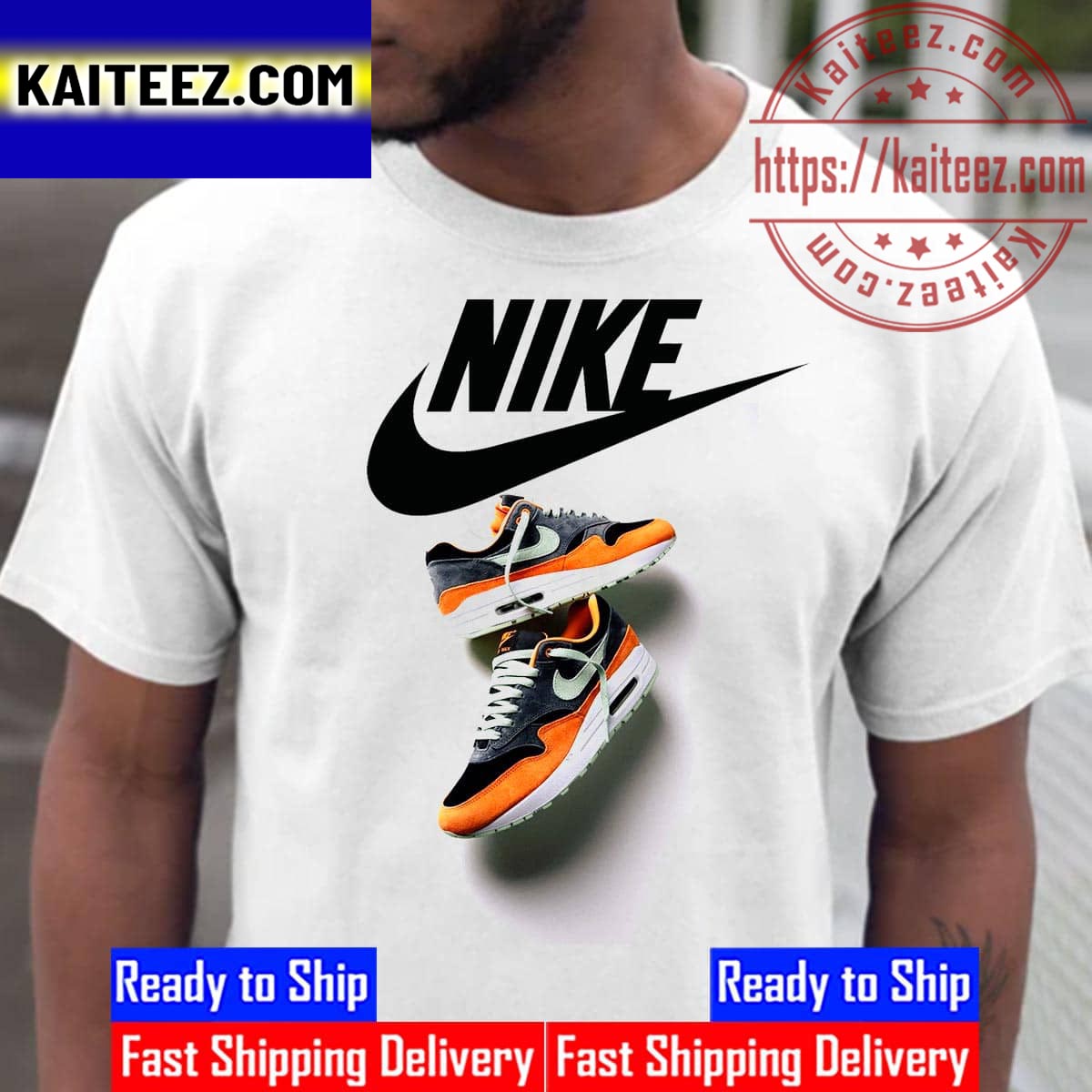 Afdrukken Beleefd speer Nike Air Max 1 Ugly Duckling Honeydew Vintage T-Shirt - Kaiteez