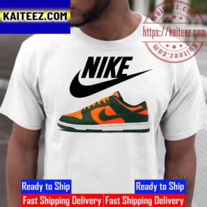 Nike Dunk Low Miami Hurricanes Vintage T-Shirt