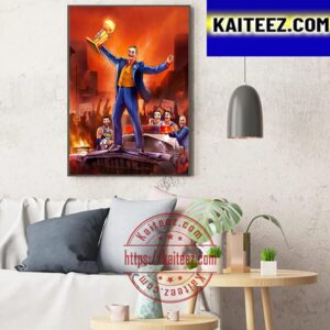 Nikola Jokic And Denver Nuggets Win Their First NBA Title In Franchise History Art Decor Poster Canvas