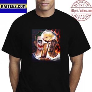 Nikola Jokic Vs Jimmy Butler Art For First NBA Champions Vintage T-Shirt