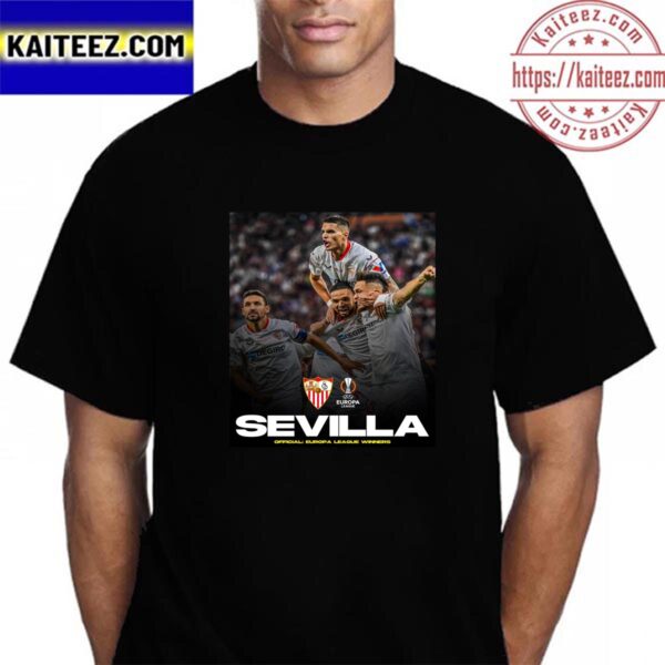 Official 2022-23 UEFA Europa League Winners Are Sevilla Vintage T-Shirt