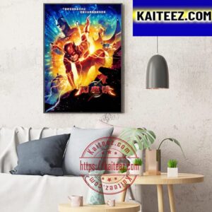 Official Chinese Poster For The Flash Worlds Collide Art Decor Poster Canvas