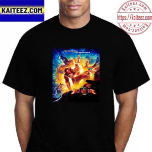 Official Chinese Poster For The Flash Worlds Collide Vintage T-Shirt