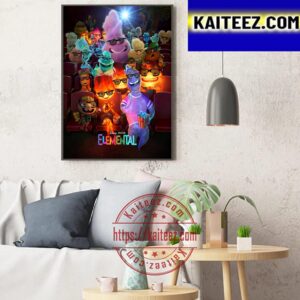 Official Elemental RealD 3D Poster Art Decor Poster Canvas