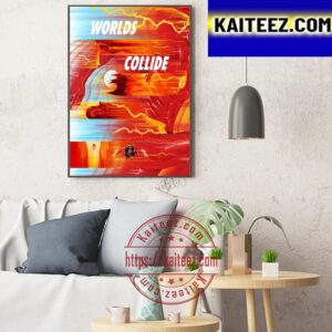 Official Fan Art Poster The Flash Worlds Collide Art Decor Poster Canvas