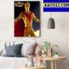 Official Fan Art Poster The Flash Worlds Collide Art Decor Poster Canvas