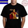 Official Fan Art Poster The Flash Worlds Collide Vintage T-Shirt