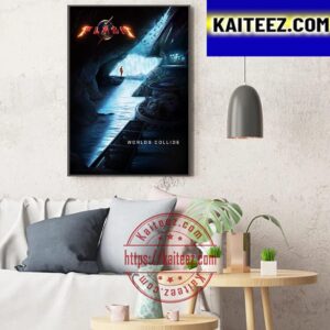 Official New The Flash Worlds Collide Poster Movie Art Decor Poster Canvas