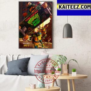 Official Poster For Teenage Mutant Ninja Turtles Mutant Mayhem Movie Art Decor Poster Canvas