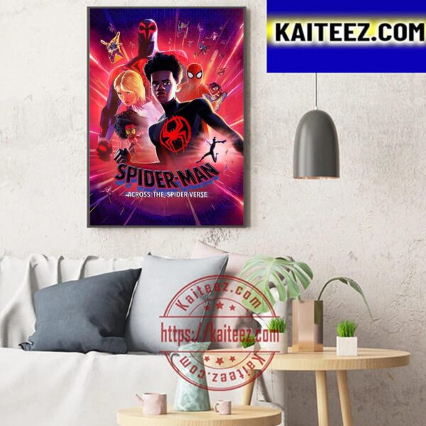 Official Poster Movie For Spider Man Across The Spider Verse Art Decor Poster Canvas