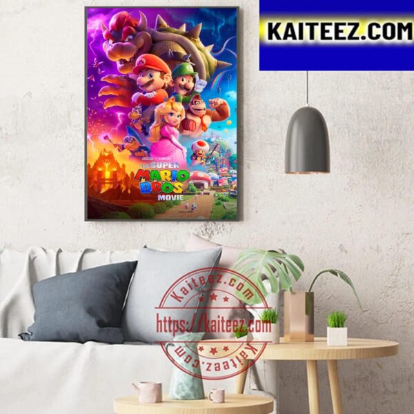 Official Poster Movie For The Super Mario Bros Movie 2023 Art Decor Poster Canvas