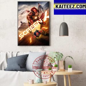 Official ScreenX Poster For The Flash Worlds Collide Art Decor Poster Canvas