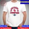 Oklahoma Sooners Softball Back to Back To Back National Champions 2023 NCAA Womens College World Series Vintage T-Shirt