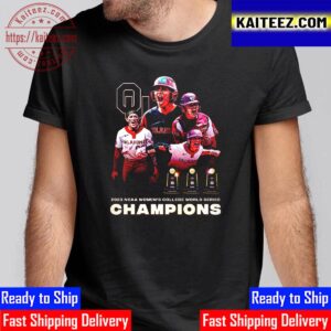 Oklahoma Sooners Softball Back to Back To Back National Champions 2023 NCAA Womens College World Series Vintage T-Shirt