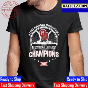 Oklahoma Sooners Womens Softball Champions 2023 City Skyline Vintage T-Shirt