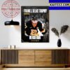 Patrice Bergeron Is The 2023 Frank J Selke Trophy Winner For The Sixth Time Art Decor Poster Canvas