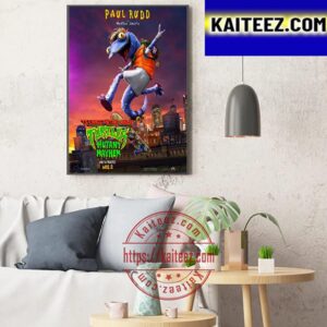 Paul Rudd Is Mondo Gecko In Teenage Mutant Ninja Turtles Mutant Mayhem Art Decor Poster Canvas