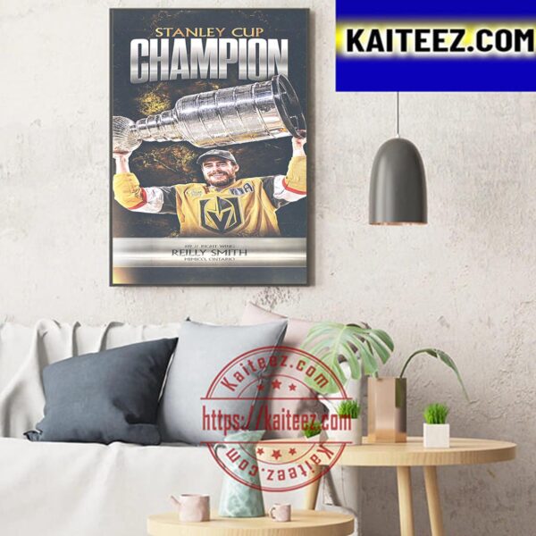 Reilly Smith And Vegas Golden Knights Are 2023 Stanley Cup Champions Art Decor Poster Canvas