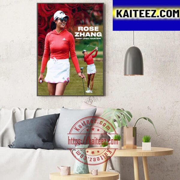 Rose Zhang Is The First LPGA Tour Win Art Decor Poster Canvas