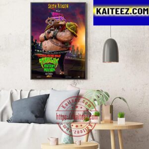 Seth Rogen Is Bebop In Teenage Mutant Ninja Turtles Mutant Mayhem Art Decor Poster Canvas