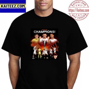 Sevilla Are Champions UEFA Europa League 2022-2023 Vintage T-Shirt