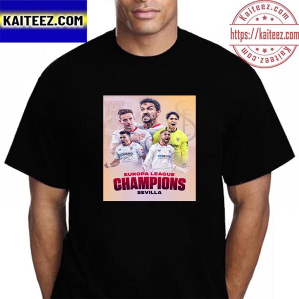 Sevilla Are The UEFA Europa League Champions Vintage T-Shirt