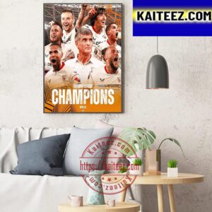 Sevilla Champions 2022-23 UEFA Europa League Art Decor Poster Canvas