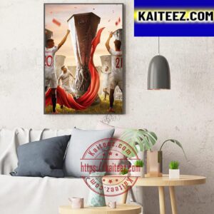 Sevilla Win Their 7Th Europa League Title Art Decor Poster Canvas