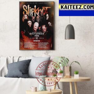 Slipknot The End So Far Europe 2023 Art Decor Poster Canvas