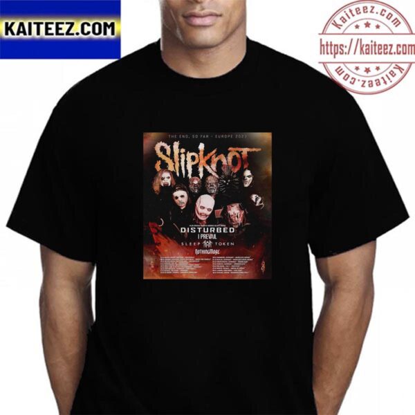 Slipknot The End So Far Europe 2023 Vintage T-Shirt
