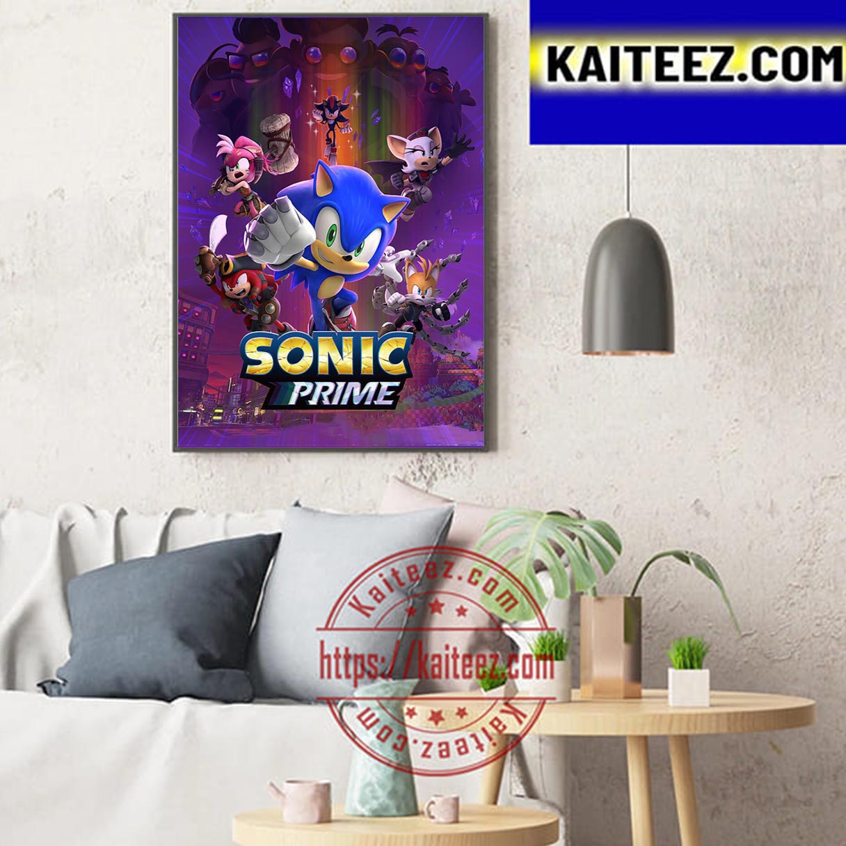 Sonic Prime Season 2 Official Poster Home Decor Poster Canvas - Byztee