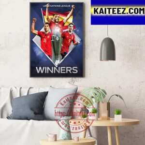 Spain Are The 2023 UEFA Nations League Winners Art Decor Poster Canvas