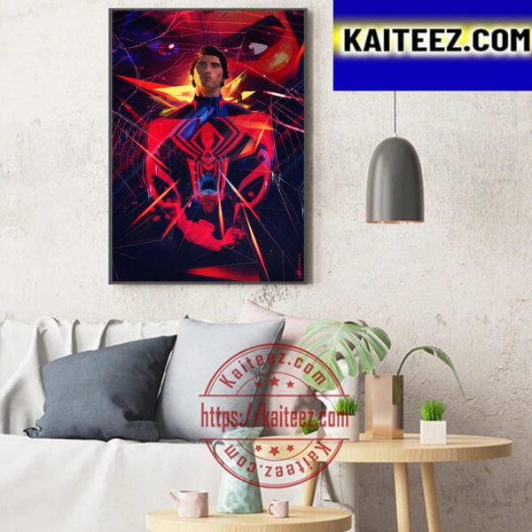 Spider Man 2099 Art Poster For Spider Man Across The Spider Verse Art Decor Poster Canvas