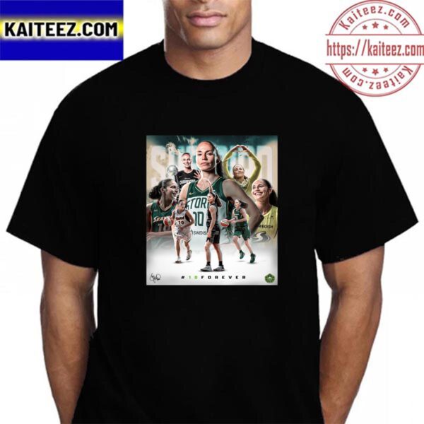 Sue Bird 10 Forever Seattle Storm Celebrate A Legend Vintage T-Shirt