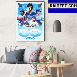 Tampa Bay Rays Are The First Team To 50 Wins In MLB Art Decor Poster Canvas