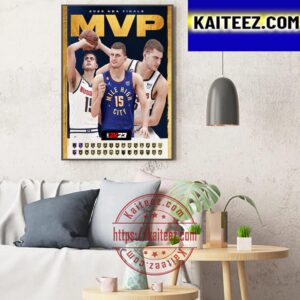 The 2023 NBA Finals MVP Is Nikola Jokic Art Decor Poster Canvas