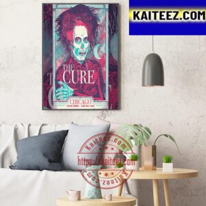 The Cure At Chicago United Center June 10th 2023 Poster Art By Fan Art Decor Poster Canvas