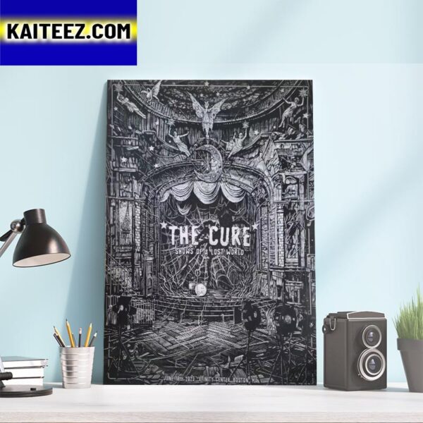 The Cure Shows Of A Lost World June 18th 2023 Xfinity Center Boston MA Art Decor Poster Canvas