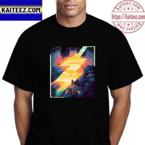 The Flash Worlds Collide Artwork Poster Vintage T-Shirt