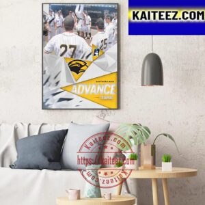 The Golden Eagles Southern Miss Baseball Advance To The 2023 NCAA Super Regionals Art Decor Poster Canvas